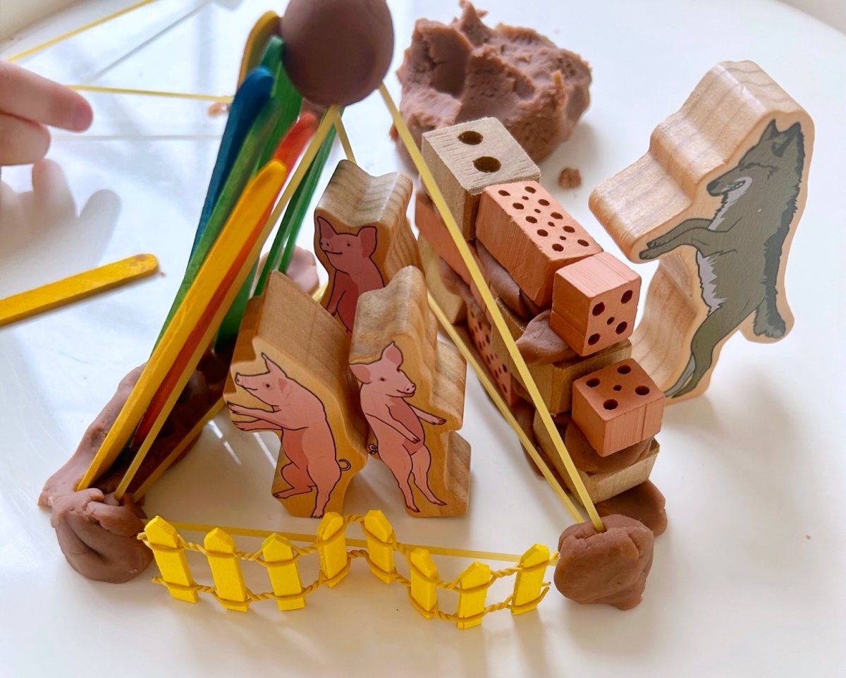 construct a sturdy house for three little pigs