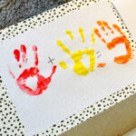 Delightful Handprint Colour Mixing Activity for Children - Happy Tot Shelf