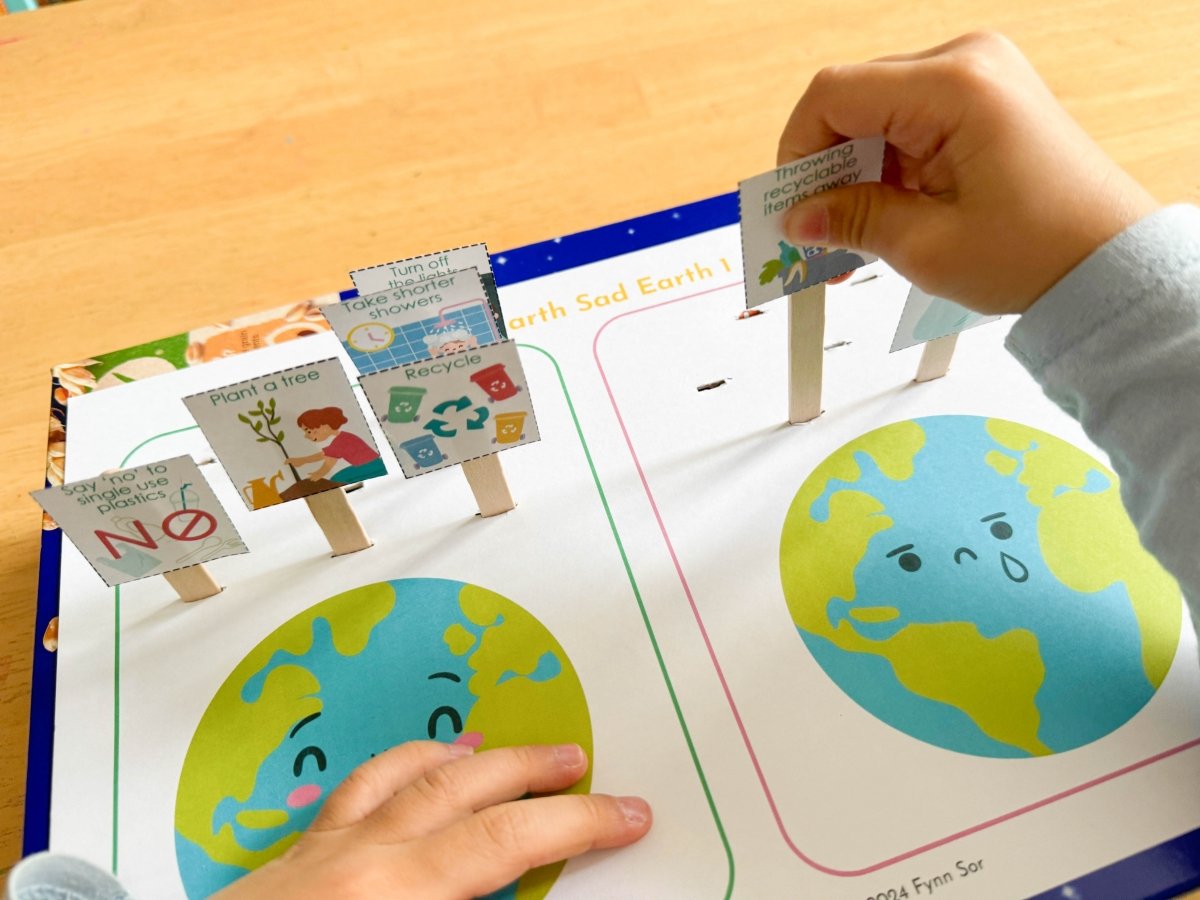 hands-on printable activity for earth day